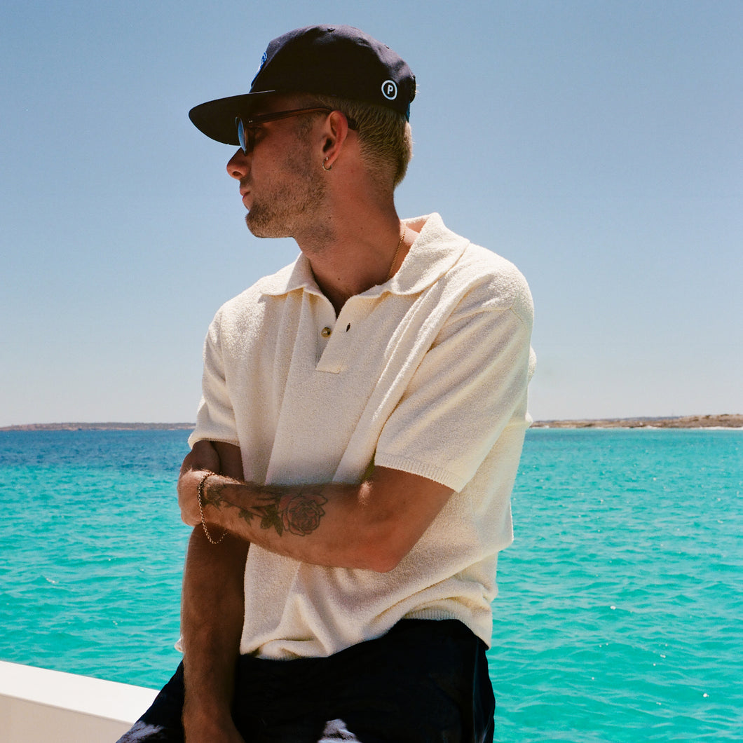 BOUCLE SHORTSLEEVE POLO SHIRT