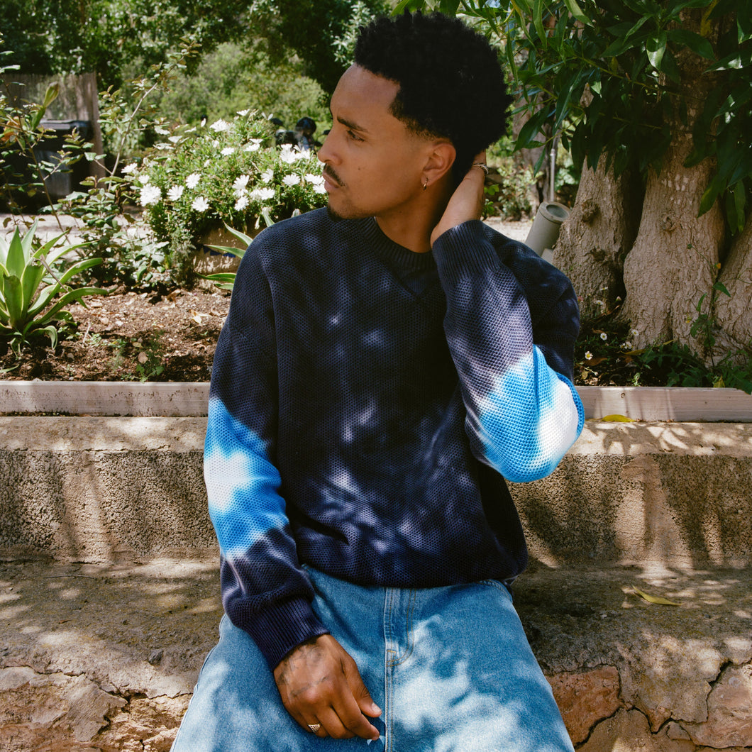 ECLIPSE TIE DYE KNIT SWEATER