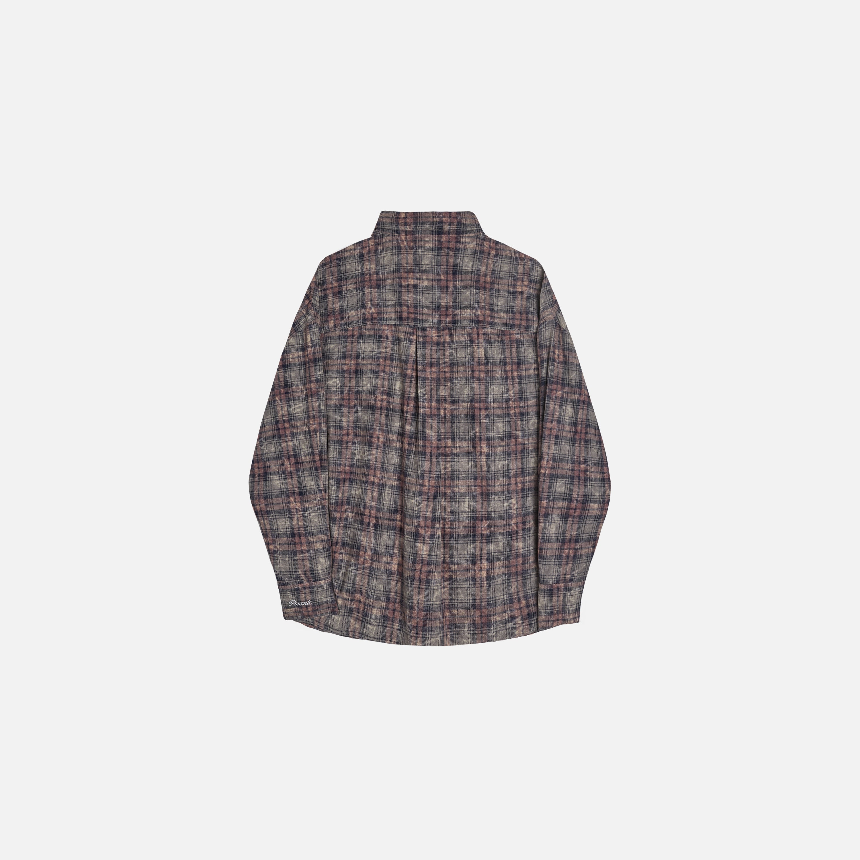 Rocco Shirt Bleached Check Twilight – PICANTE