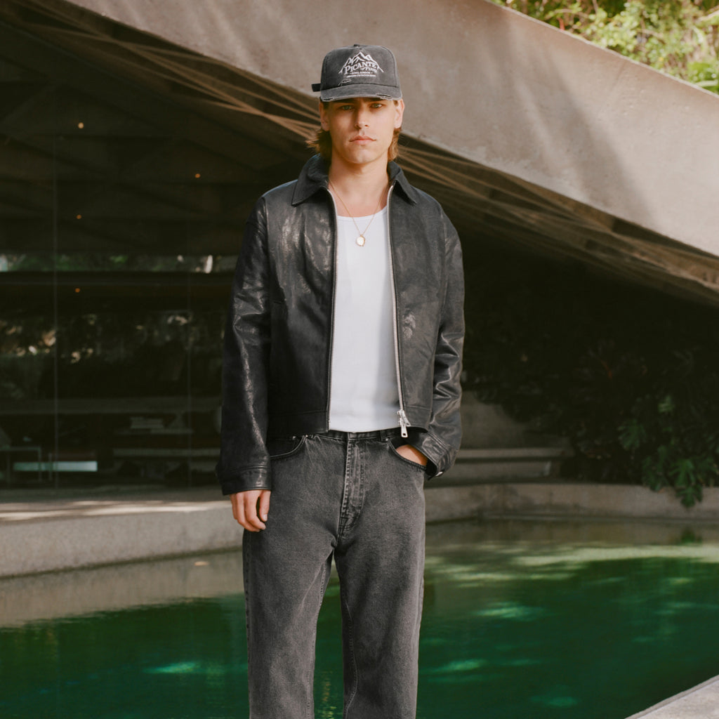 Leather Lambskin Trucker