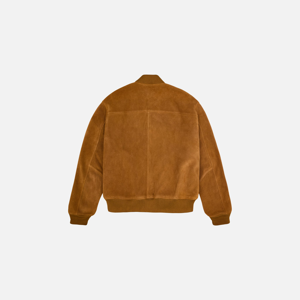 Suede Bomber Jacket