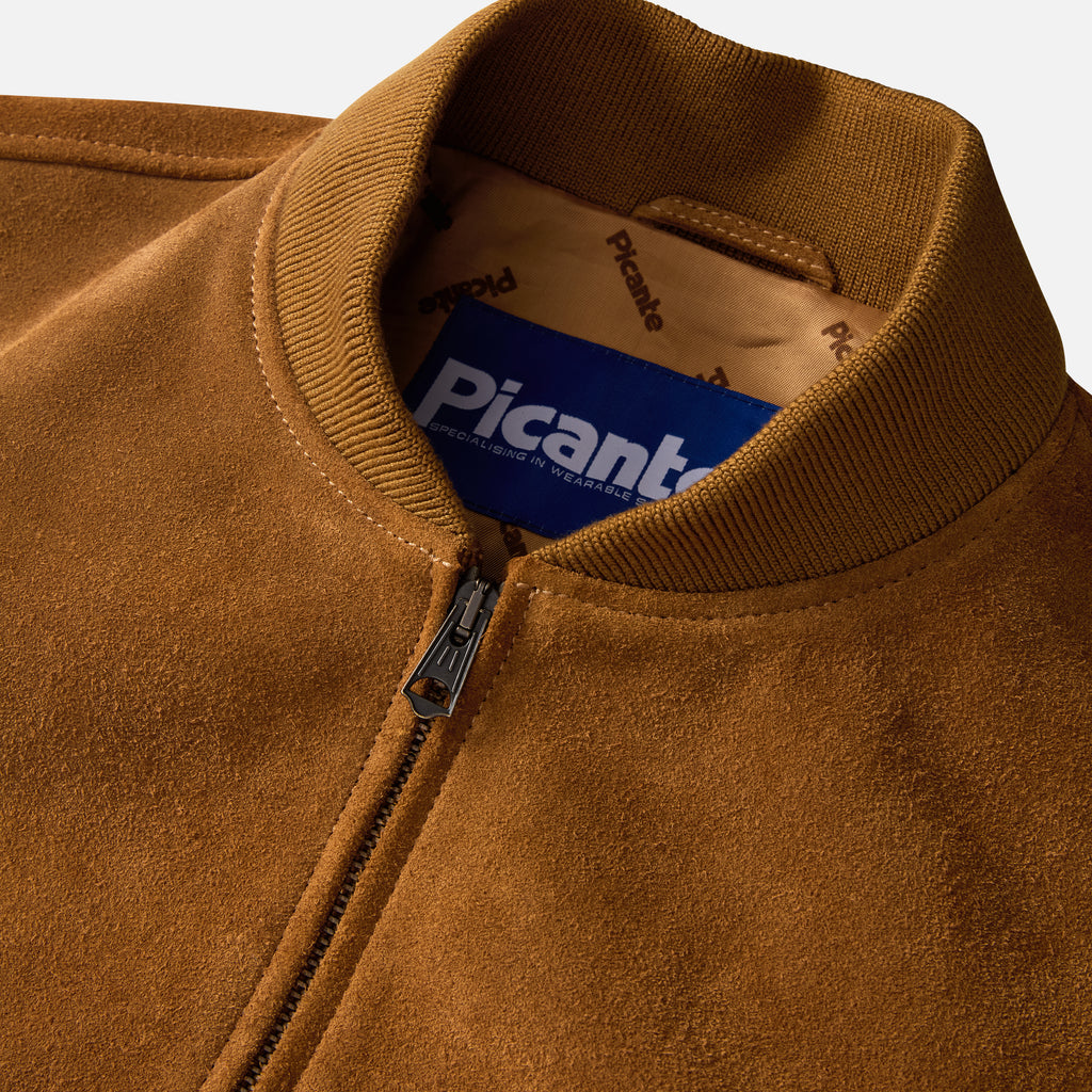 Suede Bomber Jacket