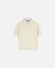 Pointelle Knit Polo Shirt