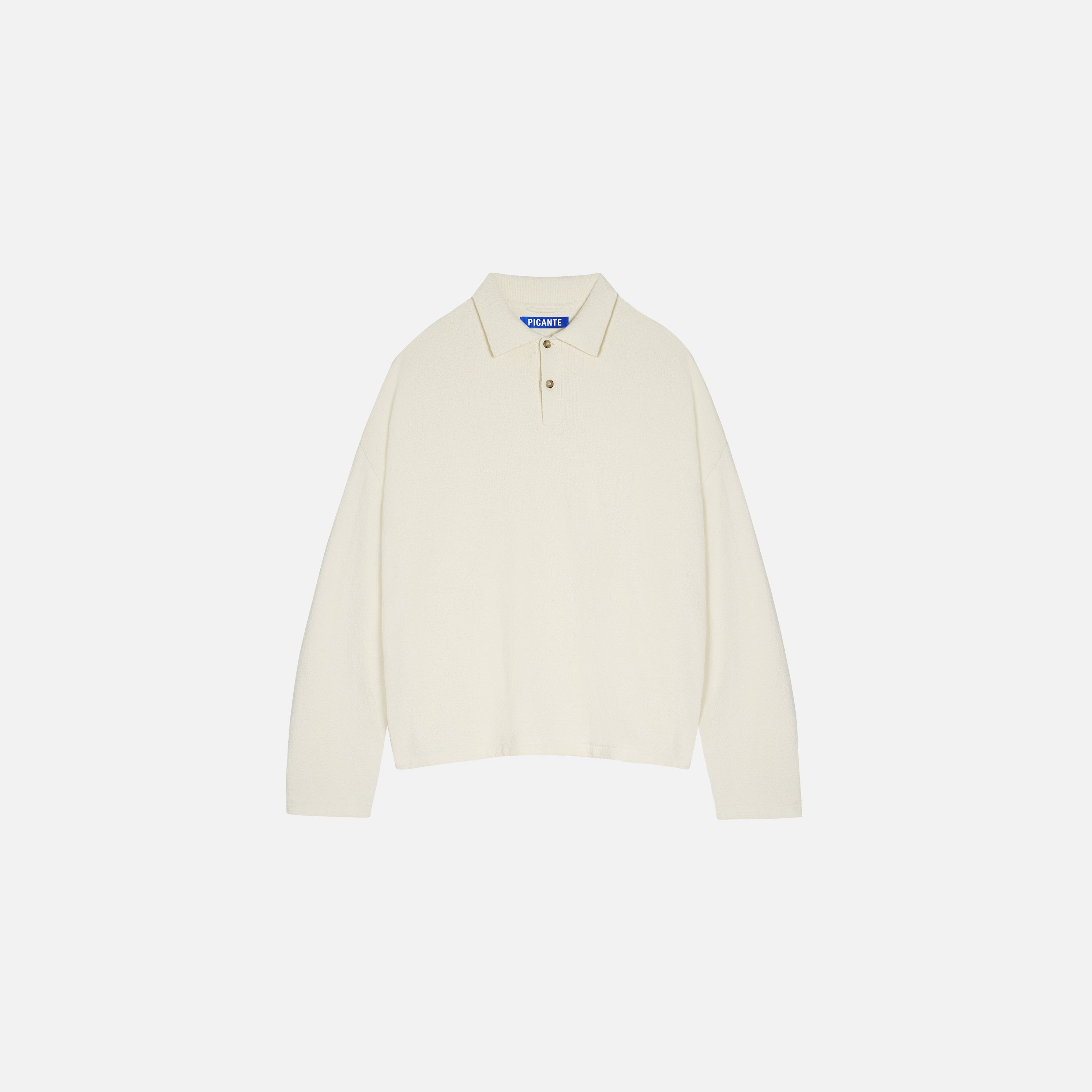 Boucle Longsleeve Polo Shirt
