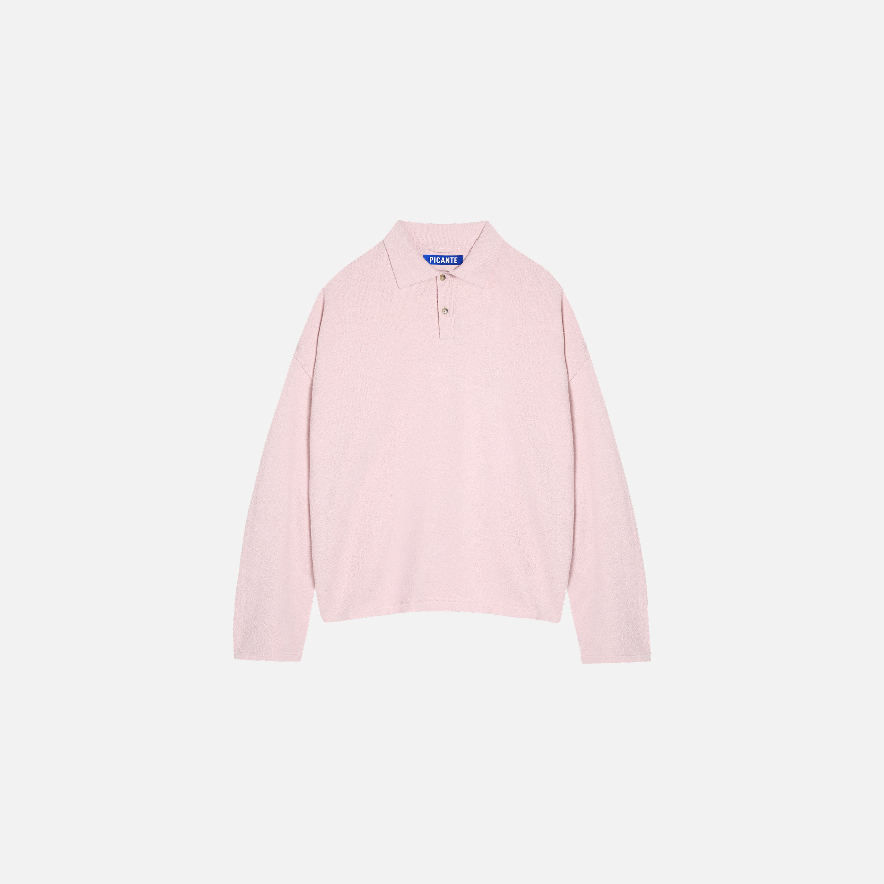 Boucle Longsleeve Polo Shirt