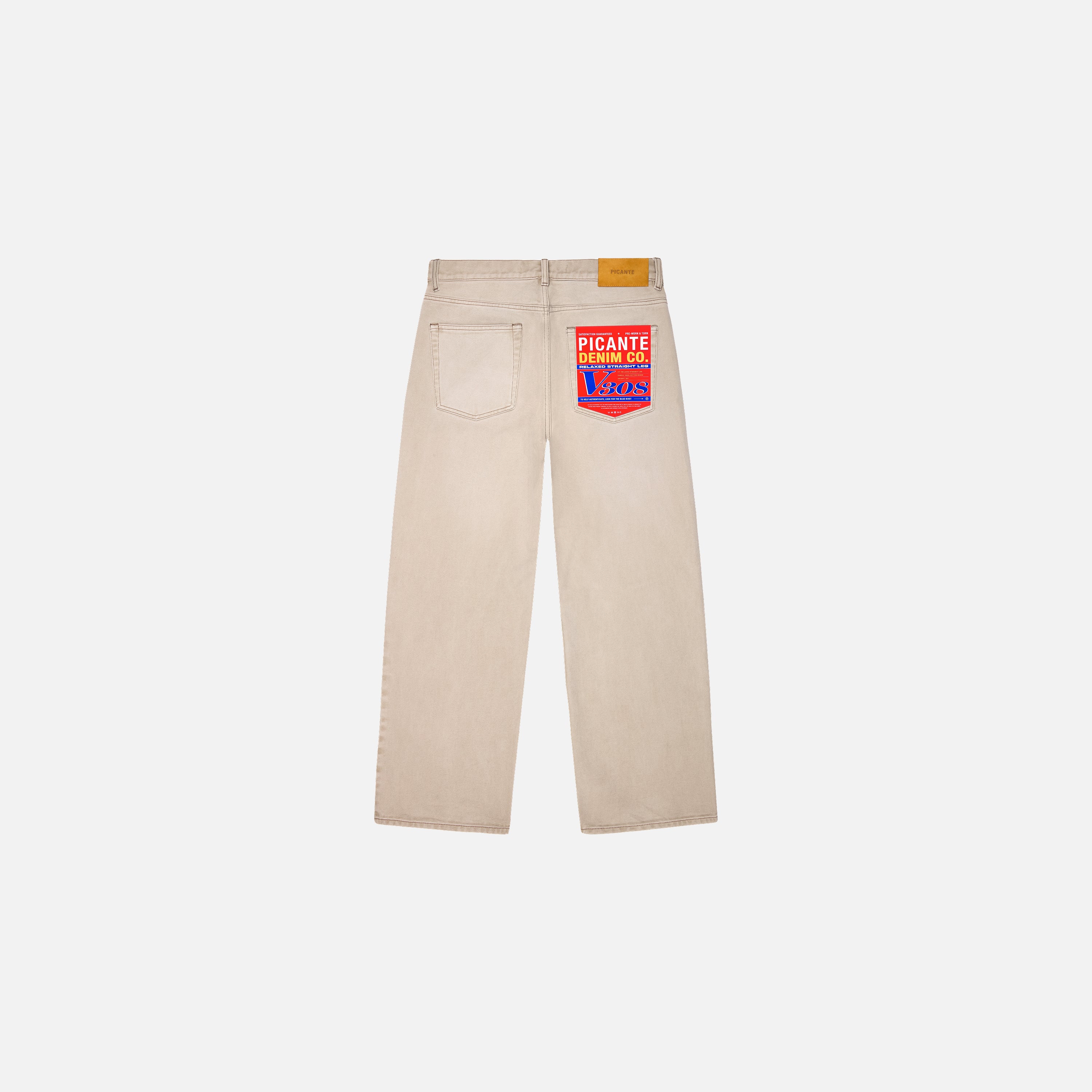 Straight Leg Denim Jeans V308
