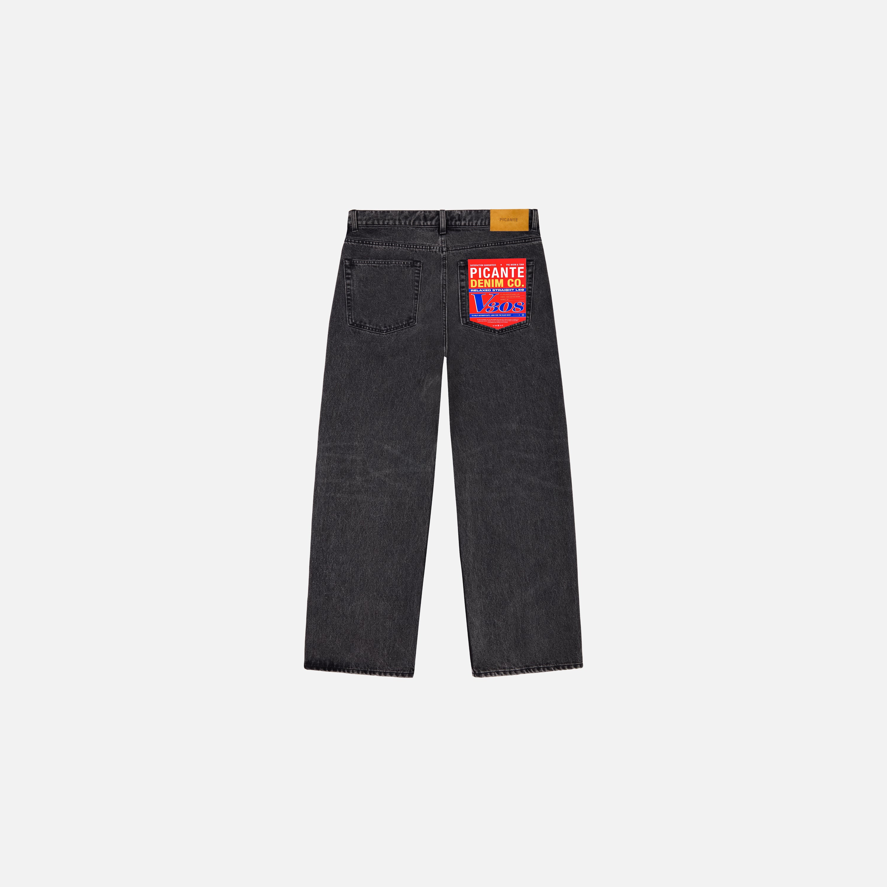 Straight Leg Denim Jeans V308