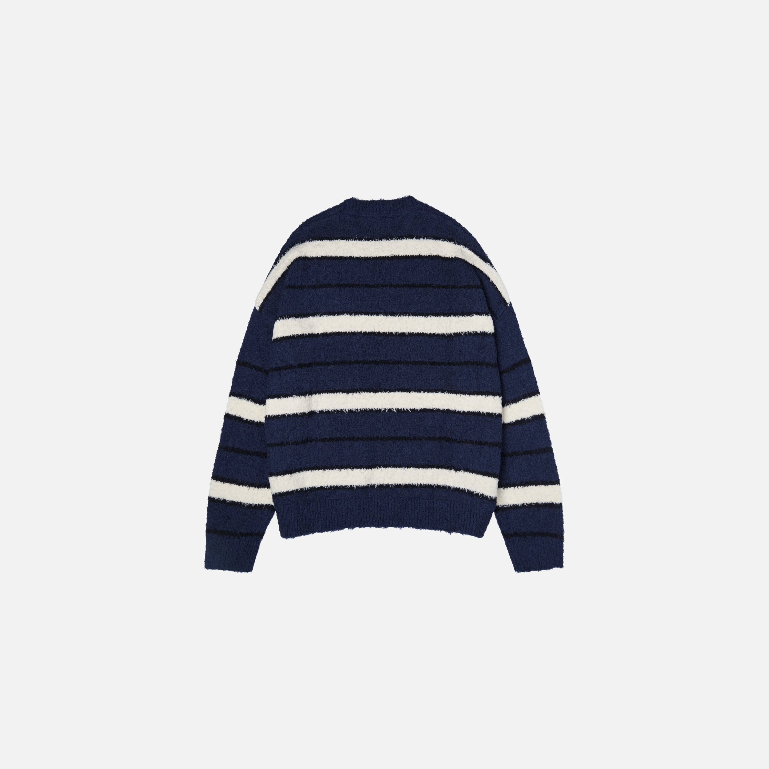 Shaggy Stripe Knit Sweater