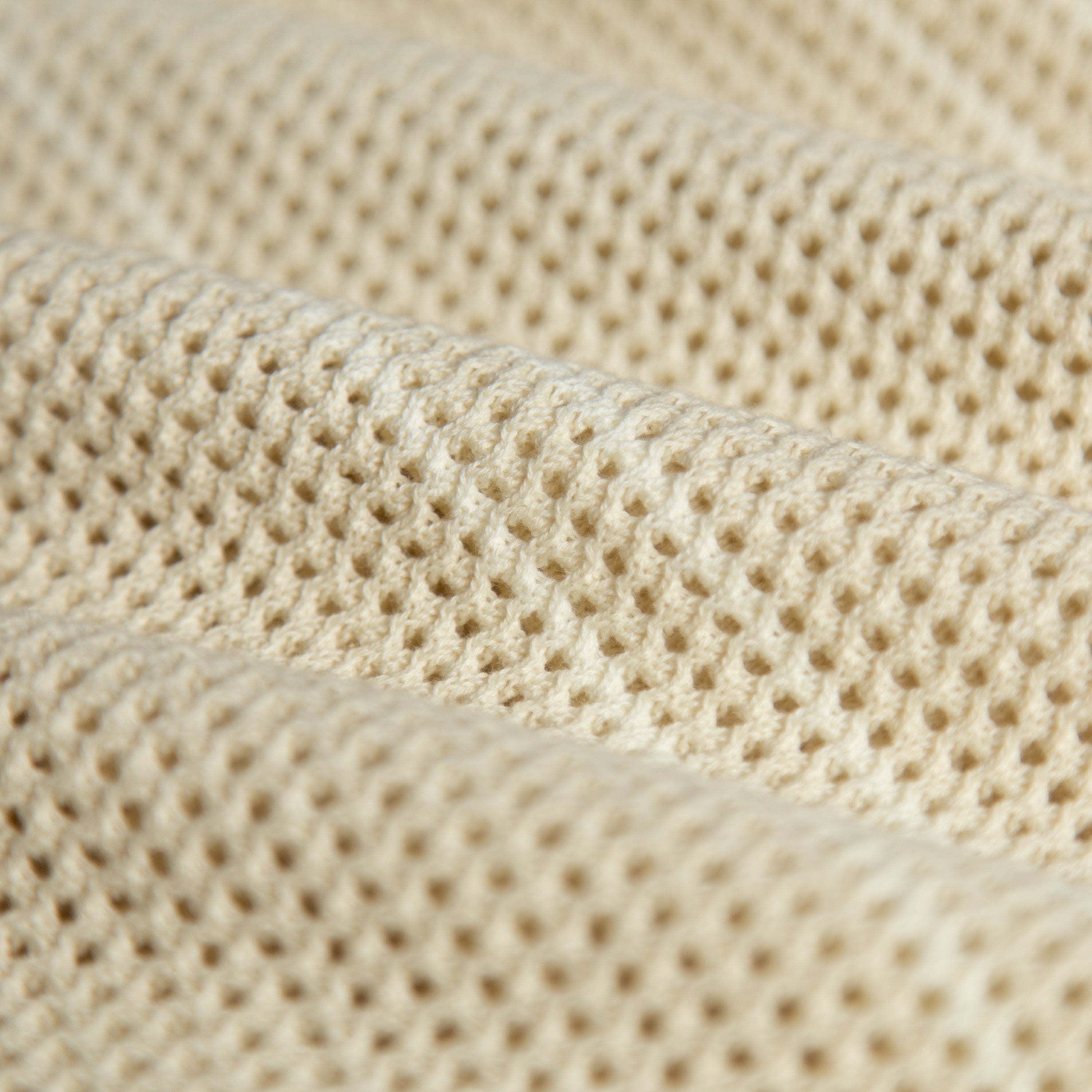 Mesh Knit Striped Polo