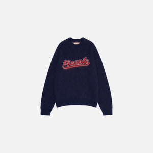 RUSSA MOHAIR KNIT SWEATER NAVY