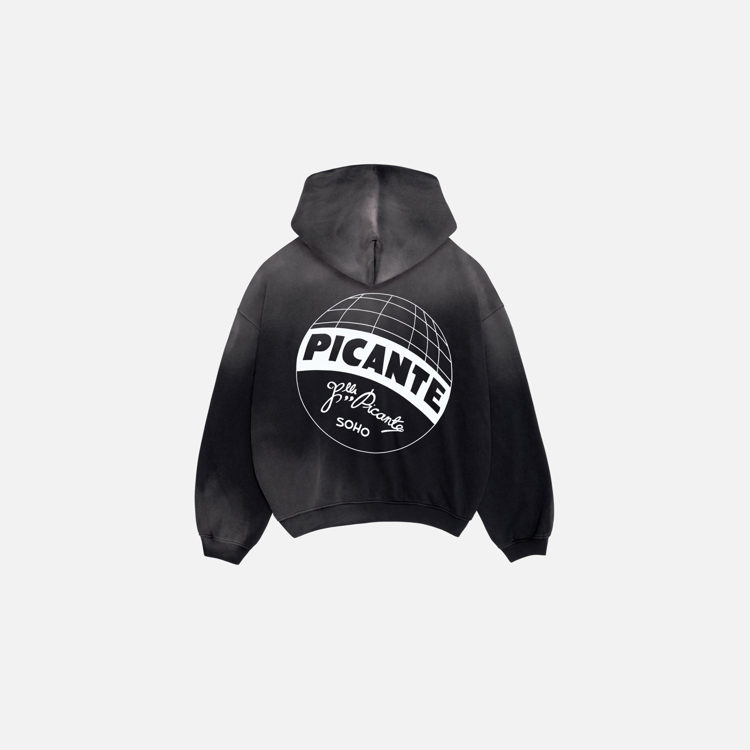 FRATELLI ZIP HOODIE SUN-FADED BLACK