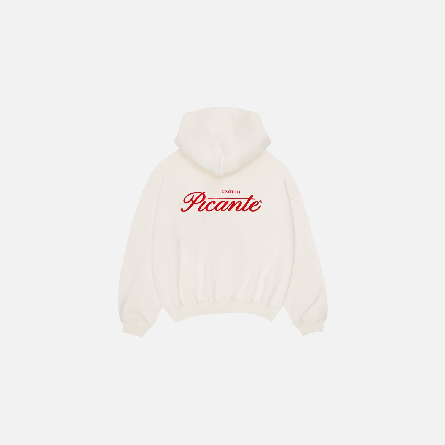 TAILOR CHAIN STITCH HOODIE IVORY