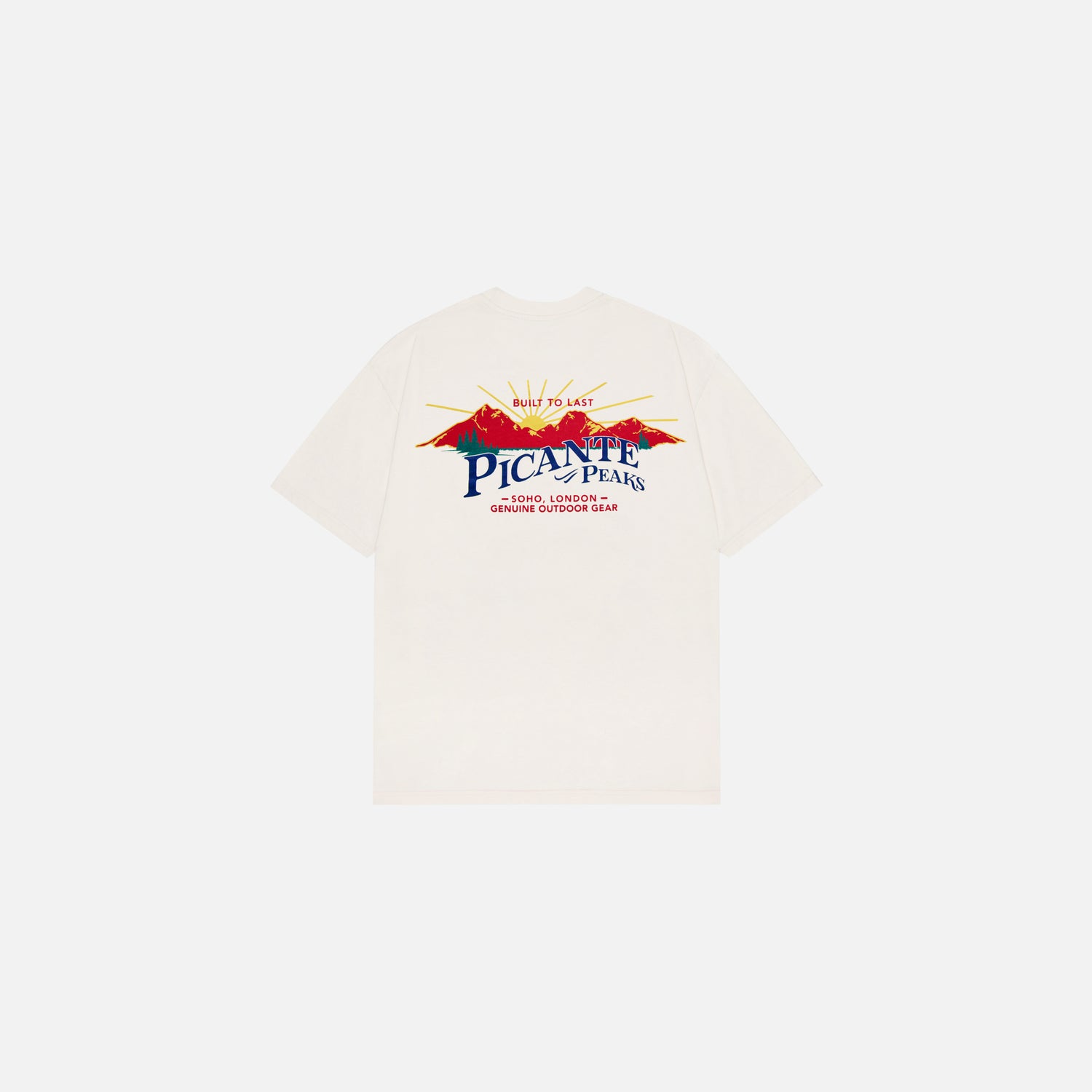 PEAKS PATCH T-SHIRT IVORY