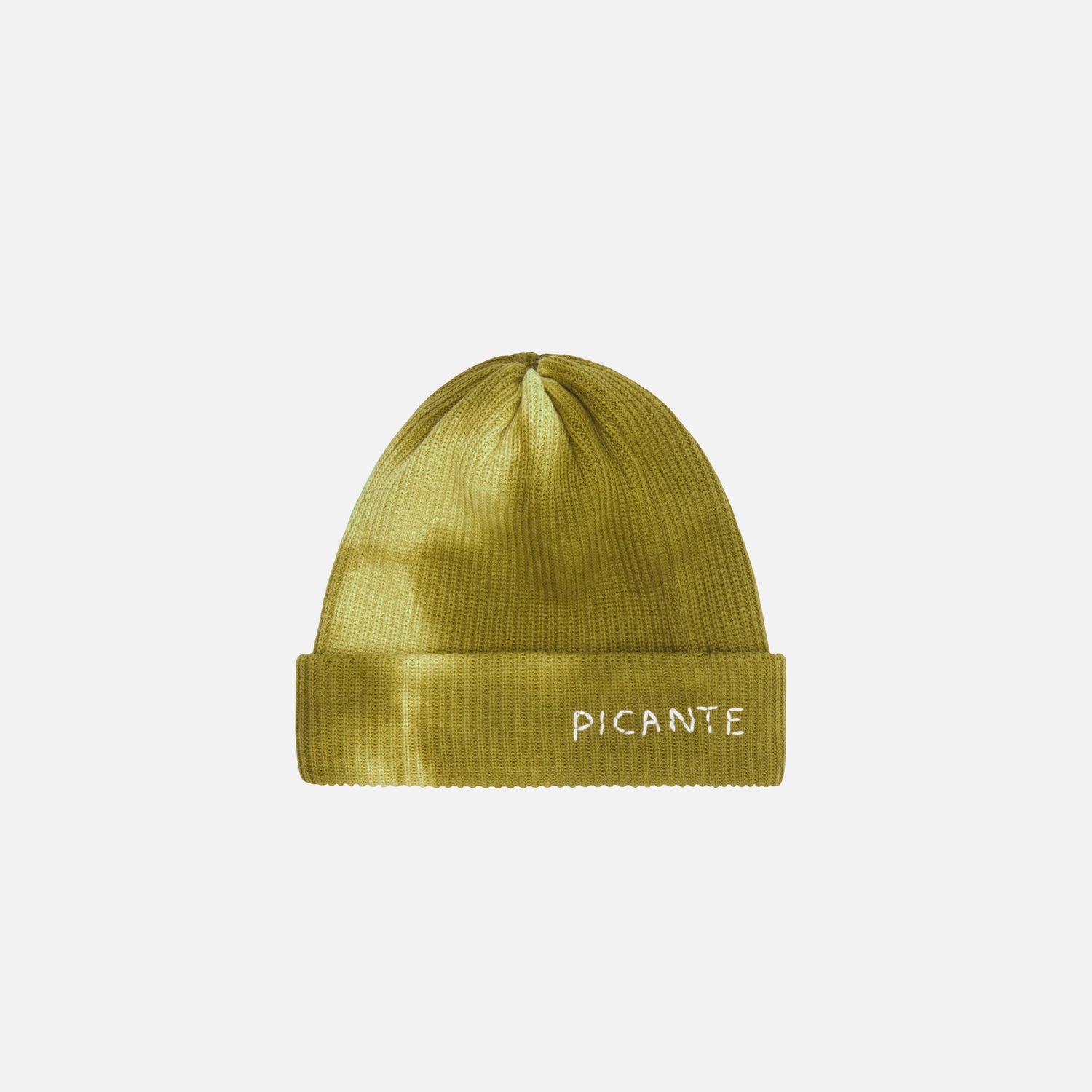 DOUBLE LAYERED BEANIE TIE DYE WINTER MOSS
