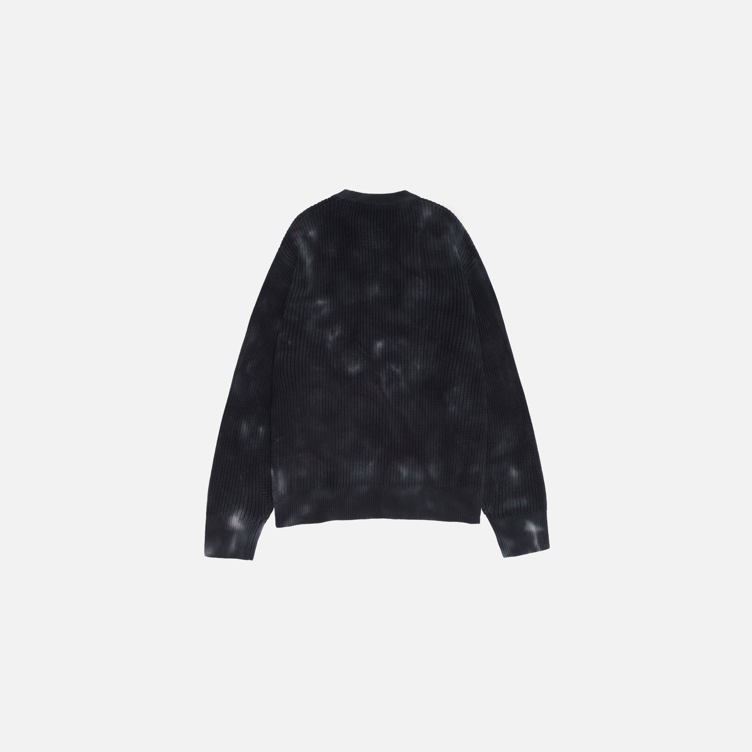 RIBBED KNIT SWEATER TIE DYE ONYX