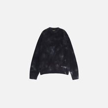 Load image into Gallery viewer, RIBBED KNIT SWEATER TIE DYE ONYX