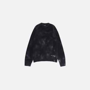 RIBBED KNIT SWEATER TIE DYE ONYX