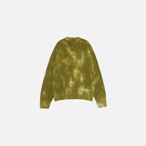 RIBBED KNIT SWEATER TIE DYE WINTER MOSS