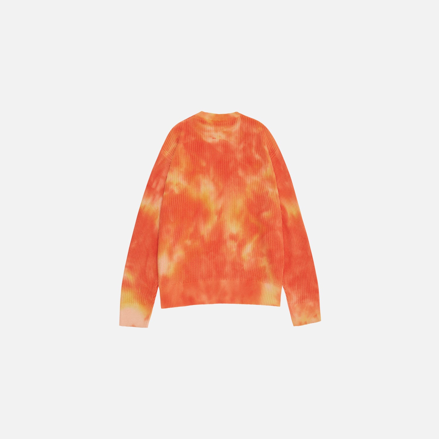 RIBBED KNIT SWEATER TIE DYE SUNBURST