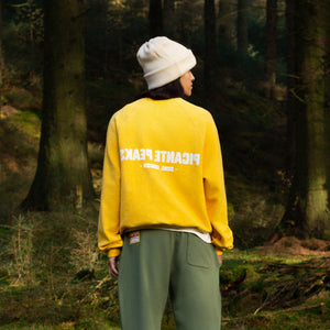 PEAKS REVERSIBLE GOLDENROD RAGLAN SWEATSHIRT