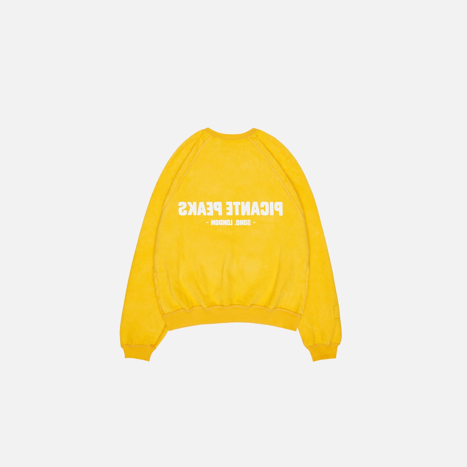 PEAKS REVERSIBLE GOLDENROD RAGLAN SWEATSHIRT