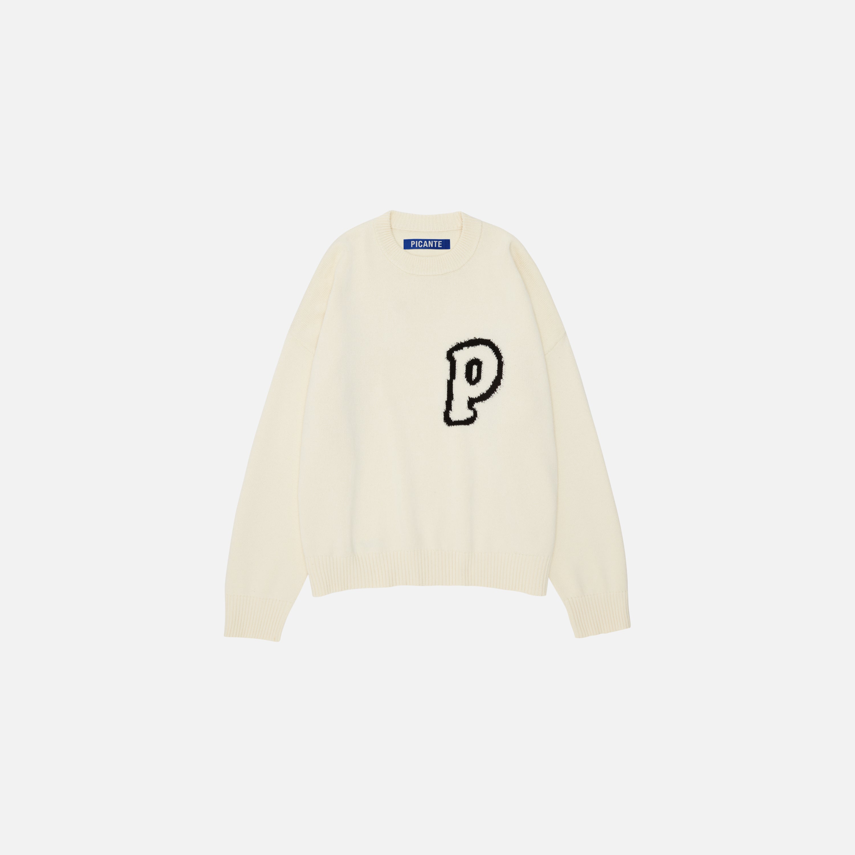FORGE P KNIT SWEATER IVORY - PICANTE